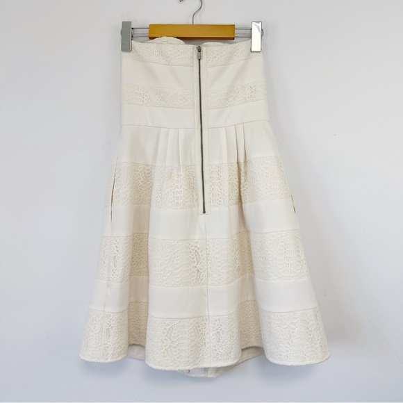 BCBGMaxAzria Dorothea Strapless Babydoll Mini Dress Fairy Whimsical Wedding - Picture 5 of 14